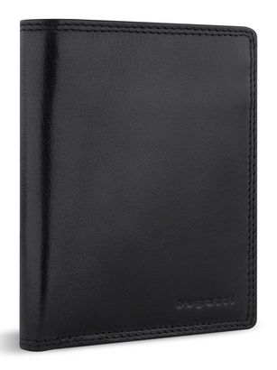 bugatti Savona Upright Wallet With Flap 8CC Black