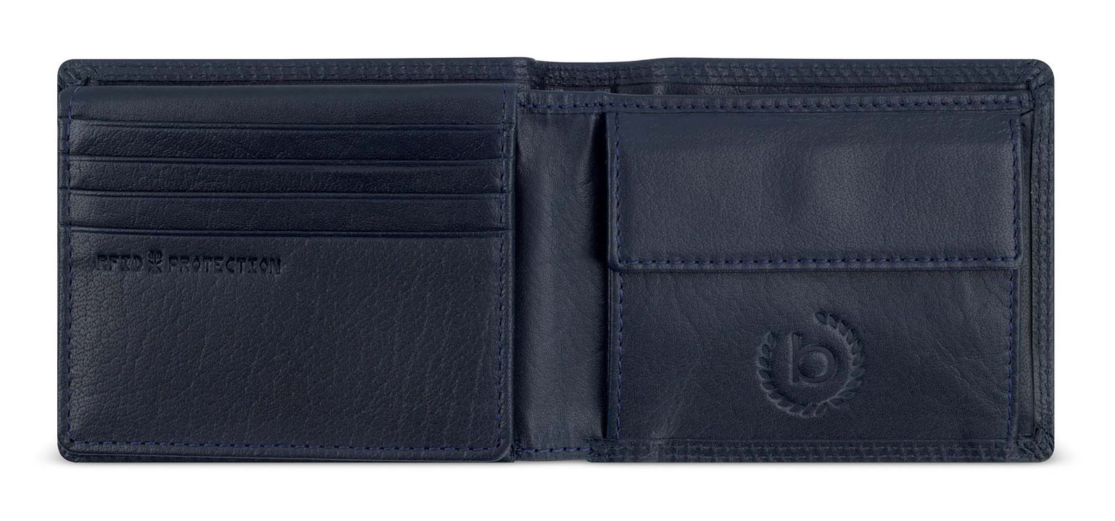 bugatti Savona Wallet With Flap 8CC Blue bugatti Savona Wallet With Flap 8CC Blue