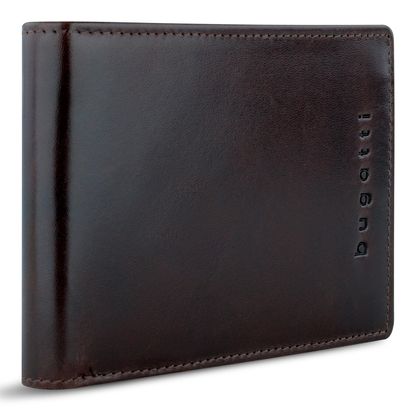 bugatti Romano RFID Wallet With Flap 8CC Brown