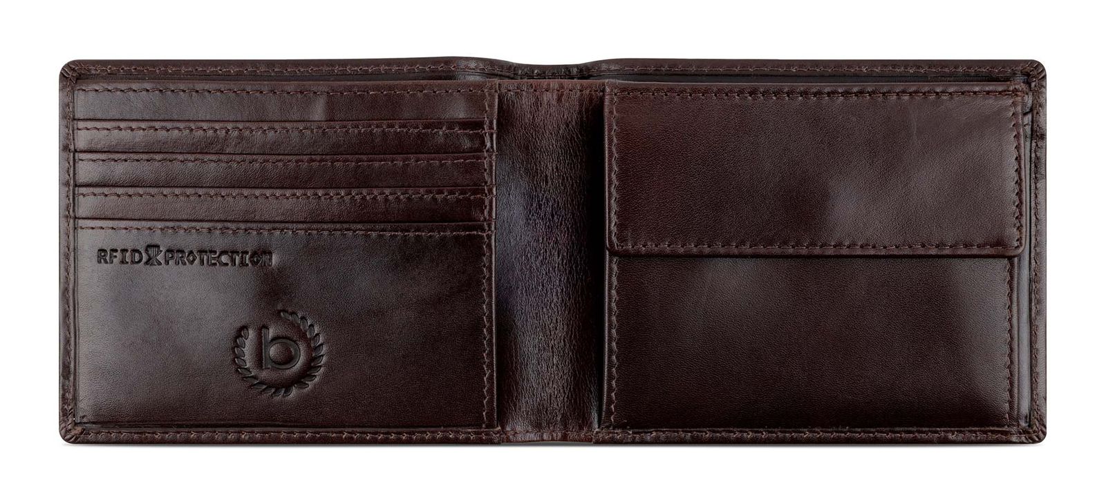 bugatti Romano RFID Wallet 4CC Brown bugatti Romano RFID Wallet 4CC Brown
