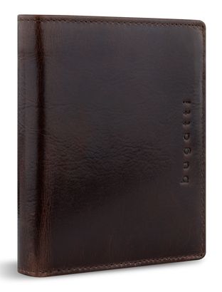 bugatti Romano RFID Wallet With Flap 10CC Brown bugatti Romano RFID Wallet With Flap 10CC Brown