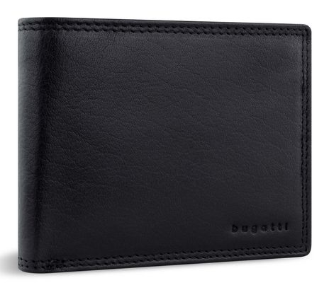 bugatti Savona Wallet With Flap 7CC Black