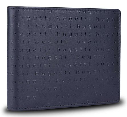 bugatti Lima RFID Wallet With Flap Letters Black