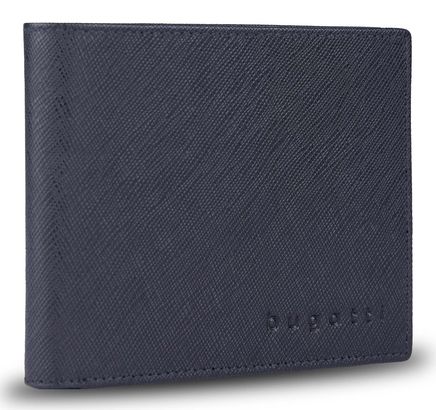 bugatti Lima RFID Wallet With Flap Saffiano Black