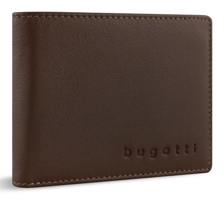 bugatti Lima RFID Mini Wallet With Flap Cognac