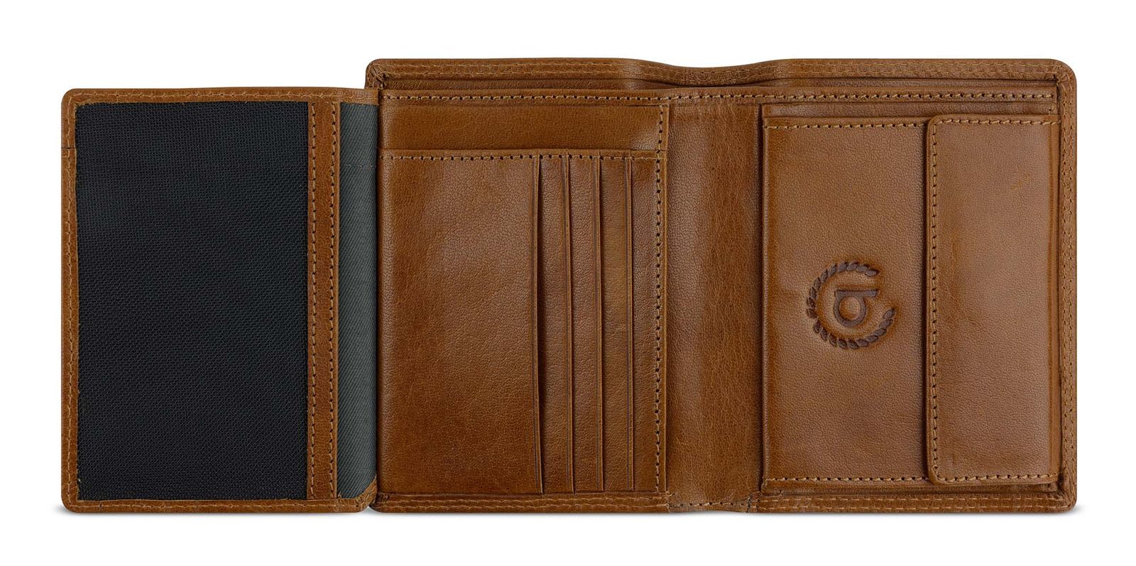 bugatti Savona Upright Wallet With Flap 8CC Cognac bugatti Savona Upright Wallet With Flap 8CC Cognac
