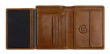 bugatti Savona Upright Wallet With Flap 8CC Cognac