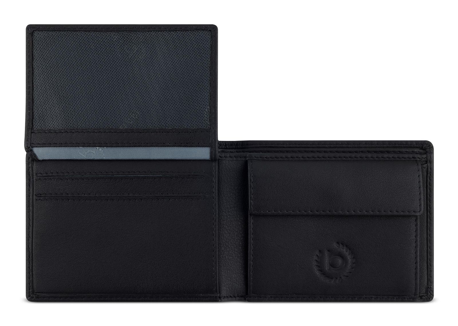 bugatti Lima RFID Mini Wallet With Flap Black bugatti Lima RFID Mini Wallet With Flap Black
