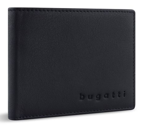 bugatti Lima RFID Mini Wallet With Flap Black