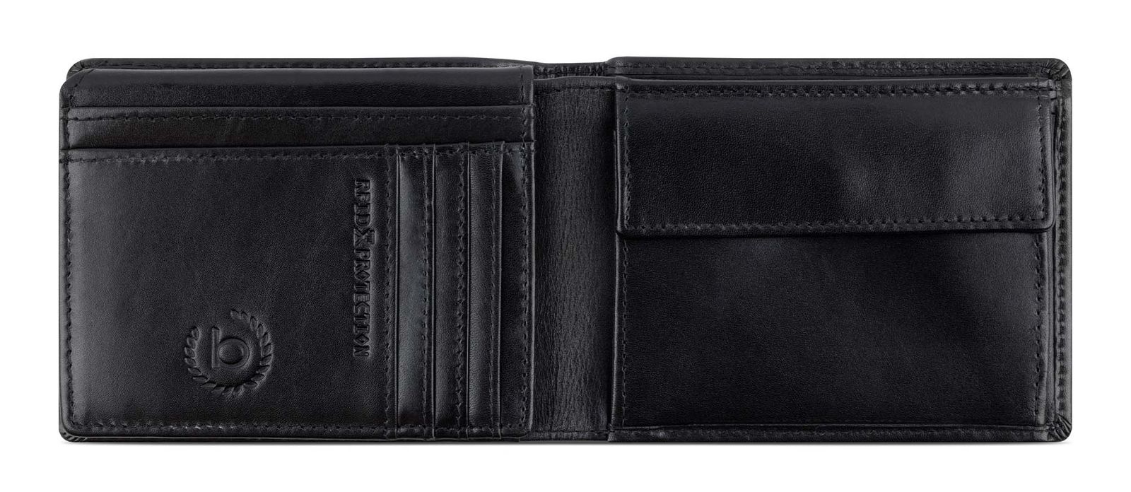 bugatti Romano RFID Wallet With Flap 8CC Black bugatti Romano RFID Wallet With Flap 8CC Black