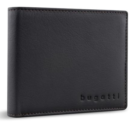 bugatti Lima RFID Wallet With Flap Darkbrown