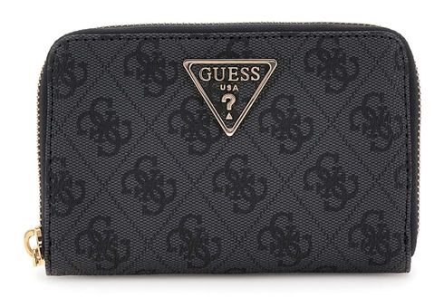 GUESS Laurel II SLG Medium Zip Around Wallet Coal Logo