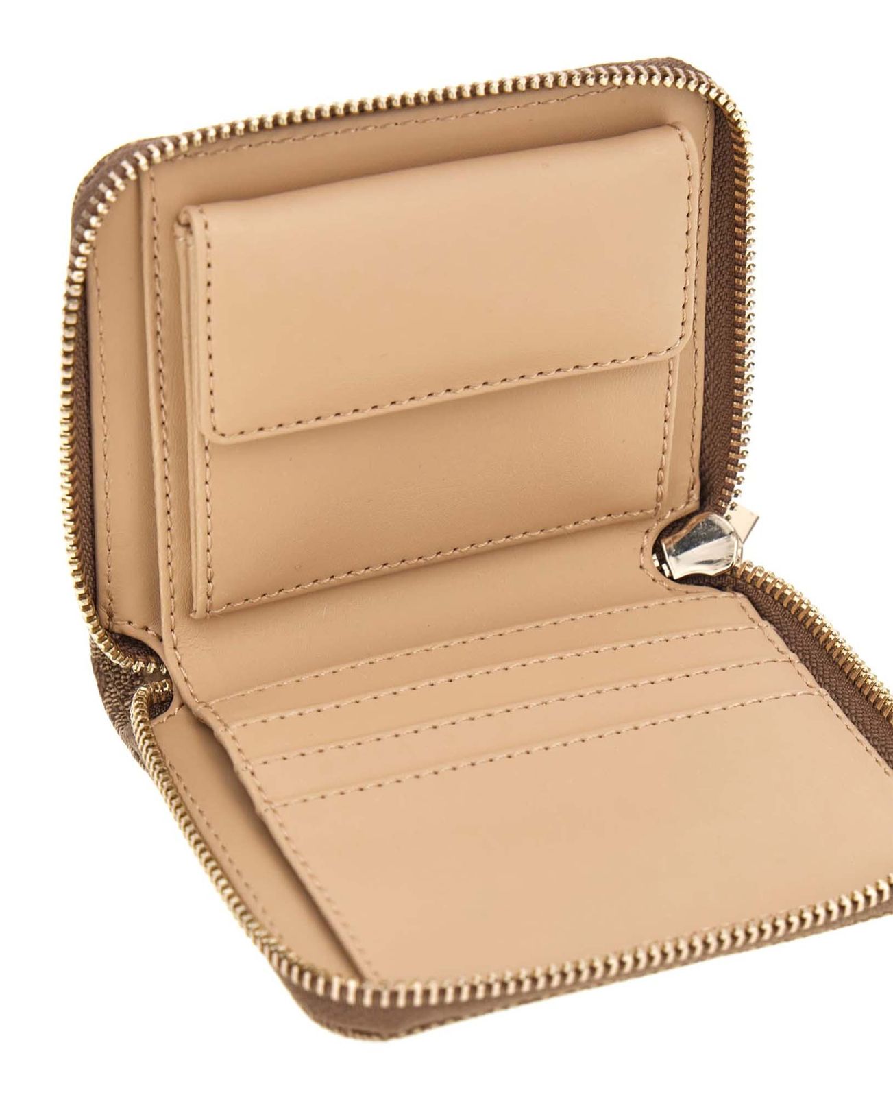 GUESS Laurel II SLG Small Zip Around Wallet Latte Logo GUESS Laurel II SLG Small Zip Around Wallet Latte Logo