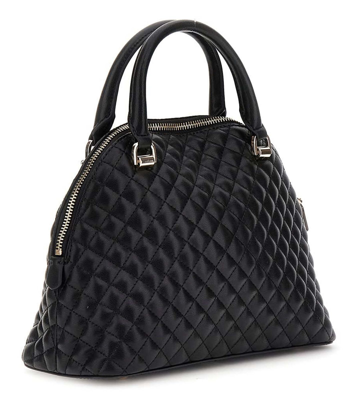 GUESS Everlee Dome Satchel Bag Black GUESS Everlee Dome Satchel Bag Black