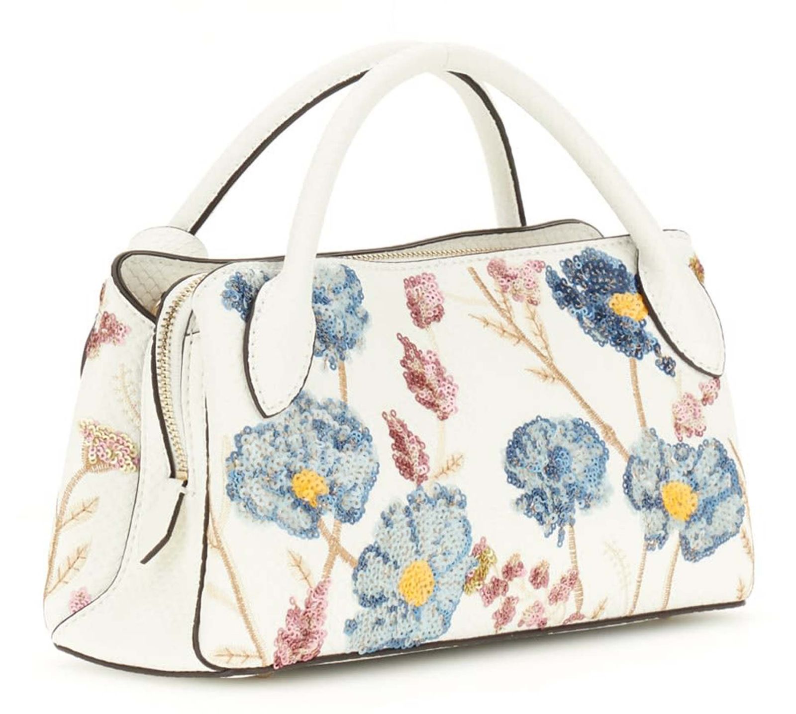 GUESS Zaria Small Girlfriend Satchel Floral Multi GUESS Zaria Small Girlfriend Satchel Floral Multi