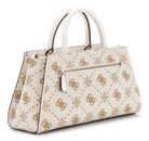 GUESS Neda Girlfriend Satchel Cream White Logo GUESS Neda Girlfriend Satchel Cream White Logo