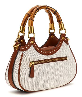 GUESS Zabry Mini Bamboo Satchel Cognac | modeherz