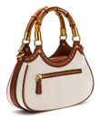 GUESS Zabry Mini Bamboo Satchel Cognac