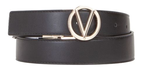 VALENTINO Roof Pin Buckle Belt W115 Nero / Oro - shortenable