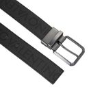 VALENTINO Billie Leather Belt W130 Antrac / Nero - shortenable