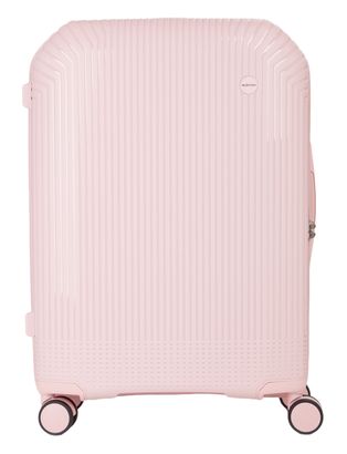 VALENTINO Wood Carry On Suitcase M Cipria