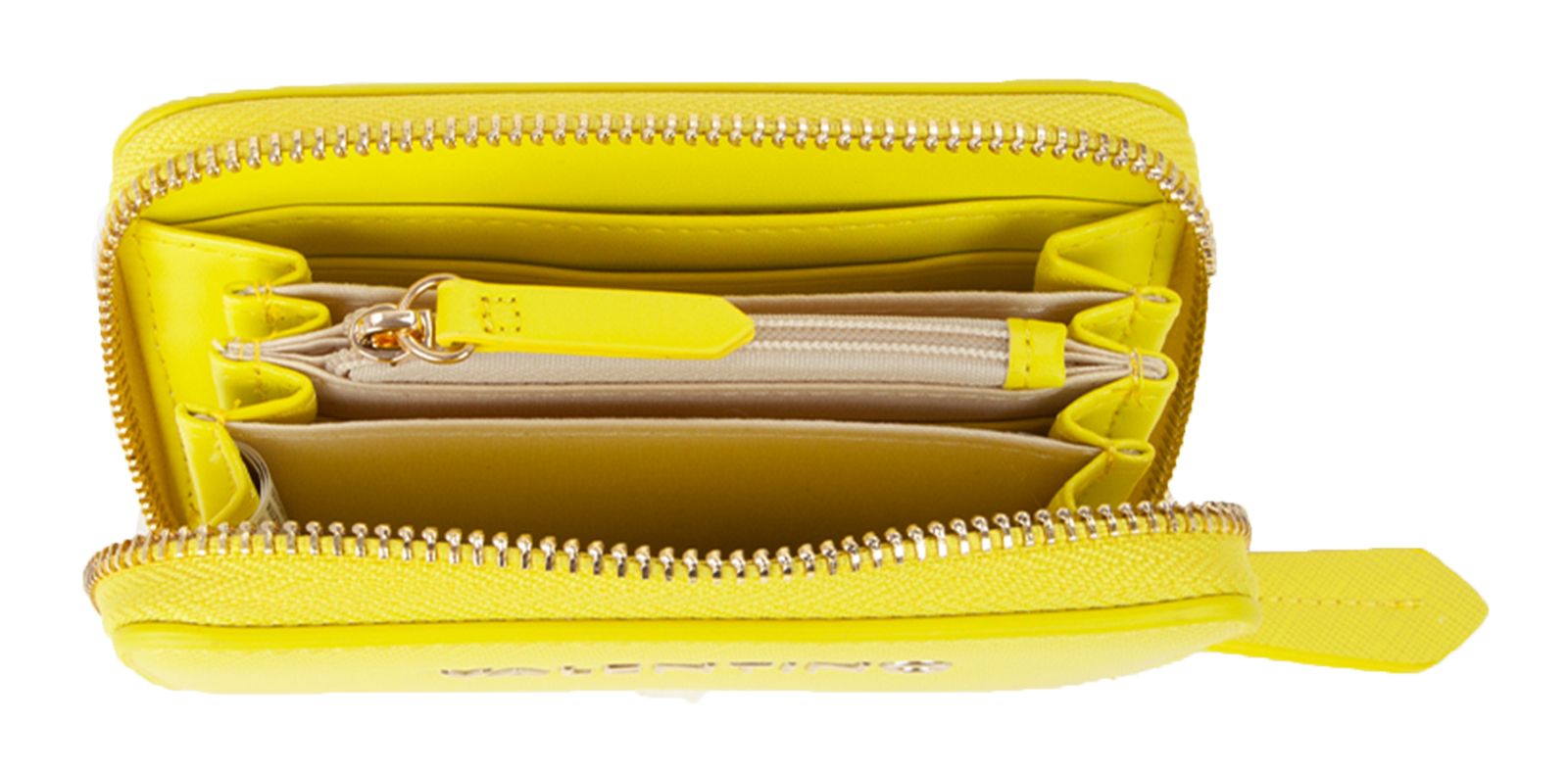 VALENTINO Zero Re Zip Around Wallet Lime VALENTINO Zero Re Zip Around Wallet Lime