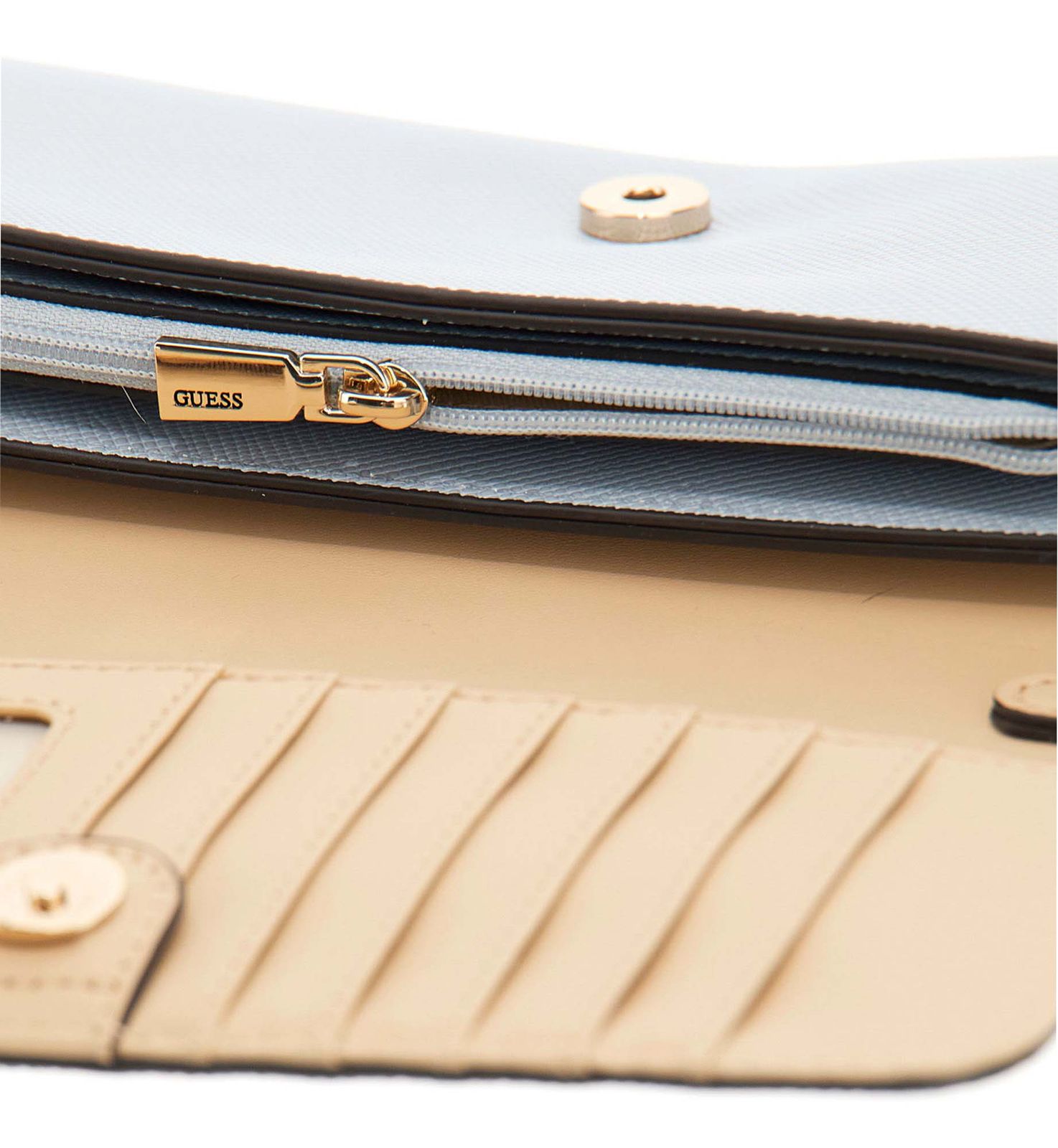 GUESS Noelle II Xbody Flap Organizer Misty Blue GUESS Noelle II Xbody Flap Organizer Misty Blue
