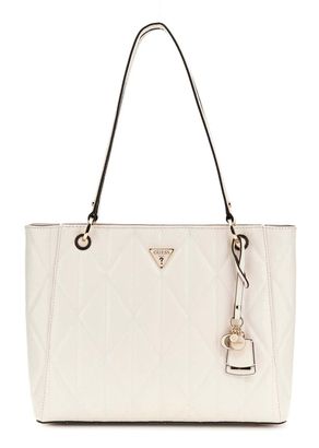 GUESS Aldina Noel Tote Bag Cream White