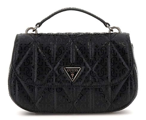 GUESS Aldina Top Handle Flap Crossbody Bag Black