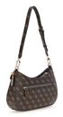 GUESS Noelle II Top Zip Shoulder Bag Brown Logo GUESS Noelle II Top Zip Shoulder Bag Brown Logo