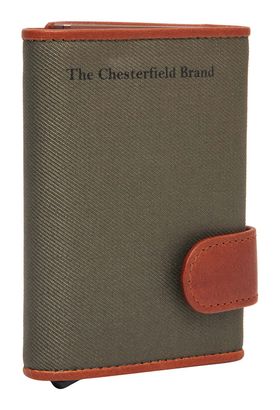 The Chesterfield Brand Delsbo Cardholder Steel Green