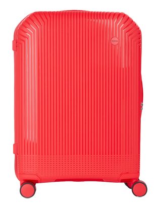 VALENTINO Wood Carry On Suitcase M Corallo