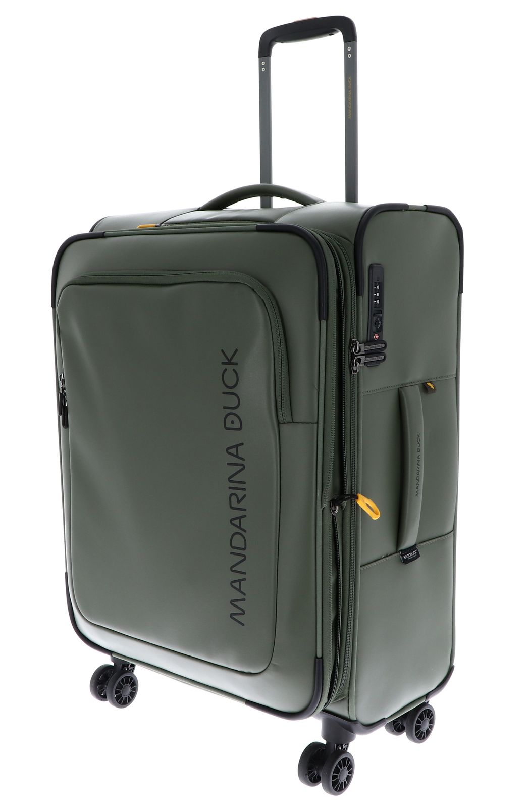 MANDARINA DUCK Eco Coated Exp Trolley M Pine Green MANDARINA DUCK Eco Coated Exp Trolley M Pine Green