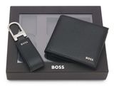 BOSS Gift Set 4 CC Wallet / Keyring Black BOSS Gift Set 4 CC Wallet / Keyring Black
