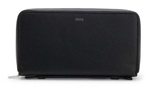 BOSS New Crosstown Ziparound Wallet Black