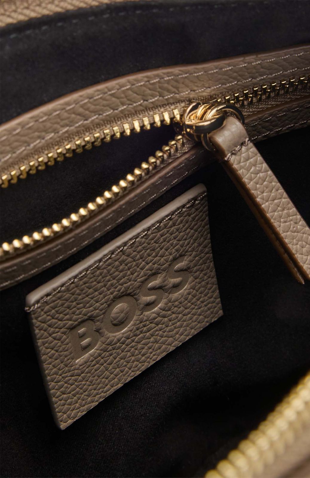 BOSS Beyond Halfmoon Shoulder Bag Open Brown BOSS Beyond Halfmoon Shoulder Bag Open Brown