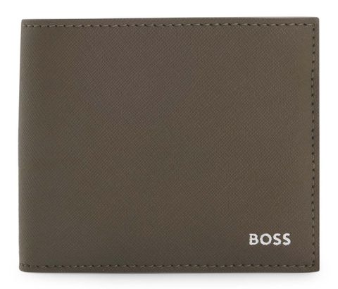 BOSS Zair 8 CC Card Case Open Green