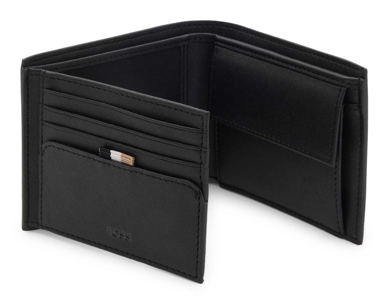 BOSS Zair Trifold Wallet Black BOSS Zair Trifold Wallet Black