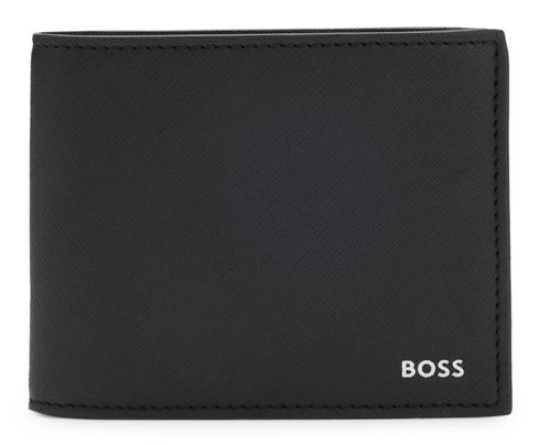 BOSS Zair Trifold Wallet Black