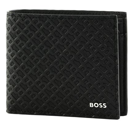 BOSS Zair 4 CC Coin Wallet Black