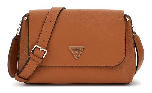 GUESS Meridian II Flap Crossbody Bag Cognac