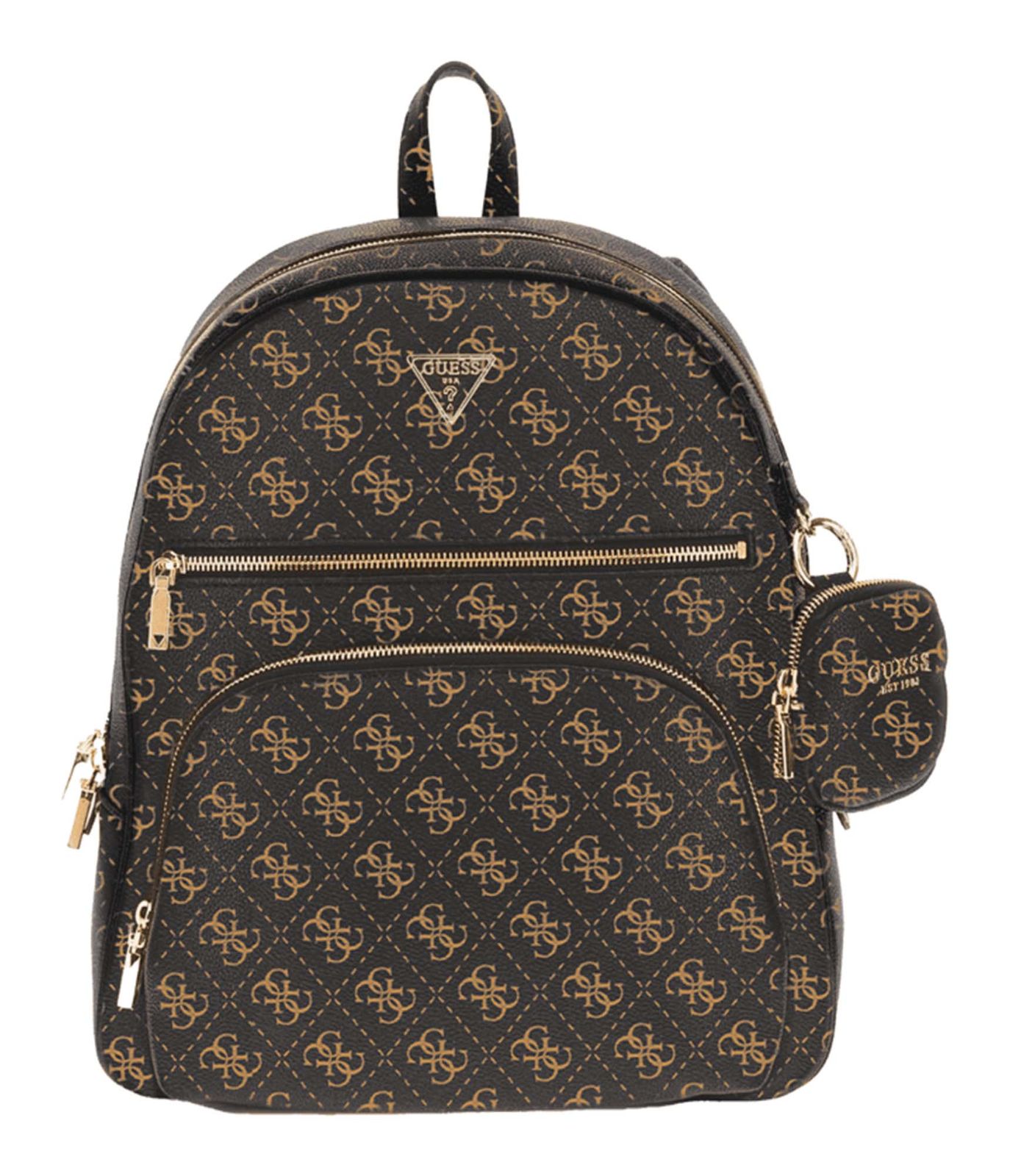 GUESS Power Play II Tech Backpack L Brown Logo GUESS Power Play II Tech Backpack L Brown Logo