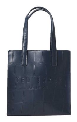 Ted Baker Reptcon Croc Effect Icon Bag S Navy