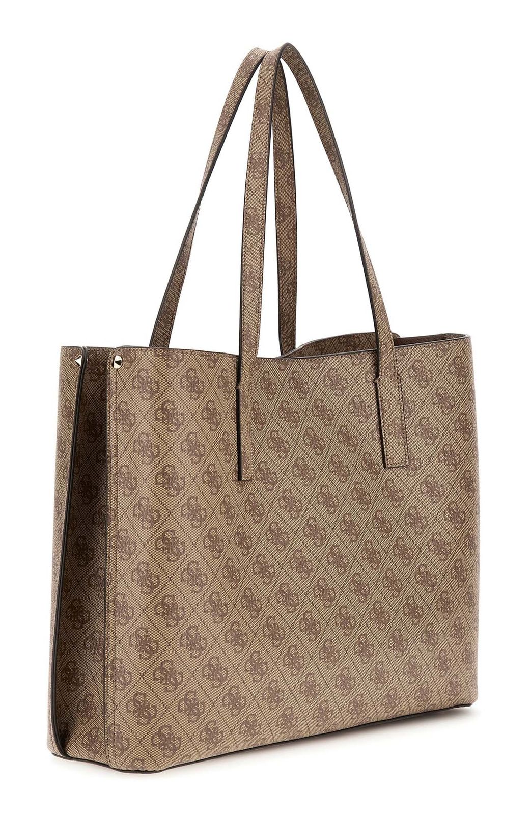 GUESS Meridian II Girlfriend Tote Bag Latte Logo GUESS Meridian II Girlfriend Tote Bag Latte Logo