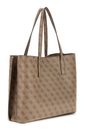 GUESS Meridian II Girlfriend Tote Bag Latte Logo