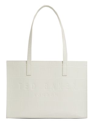 Ted Baker Croccon Croc Effect Icon Bag L Ivory