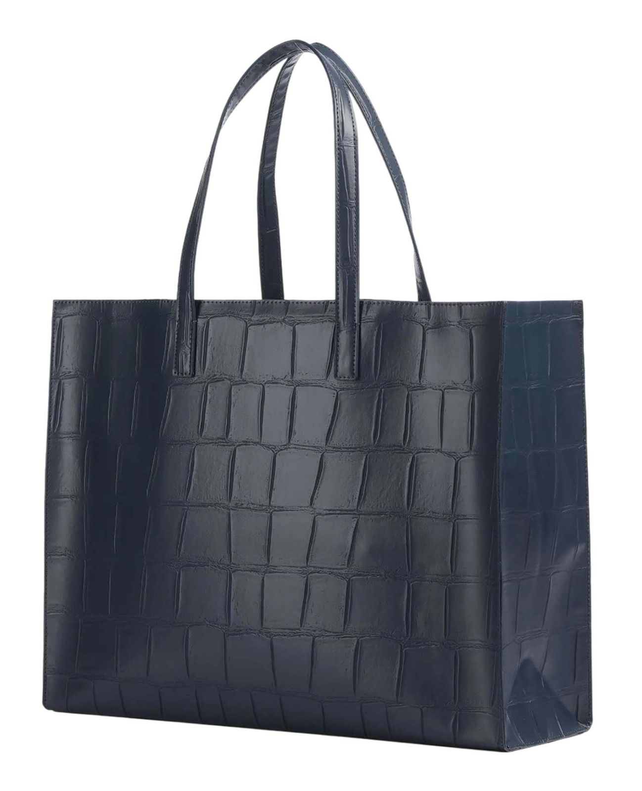Ted Baker Allicon Croc Effect Icon Bag XL Navy Ted Baker Allicon Croc Effect Icon Bag XL Navy