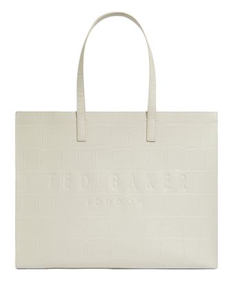 Ted Baker Allicon Croc Effect Icon Bag XL Ivory