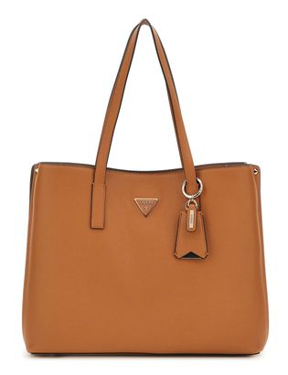 GUESS Meridian II Girlfriend Tote Cognac