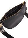 Ted Baker Essina Webbing Leather Half Moon Crossbody Bag Black